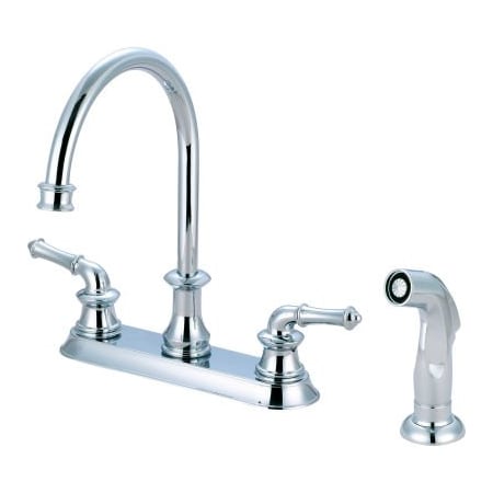 Pioneer Industries Pioneer Del Mar Two Handle Kitchen Faucet with Spray Polished Chrome 2DM301